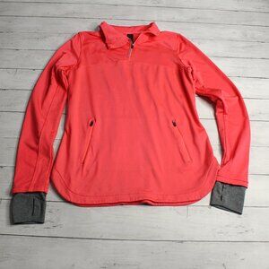 Mondetta Women's Coral Pink Athletic Top Size M Long Sleeve